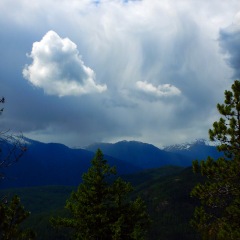 Virga clouds