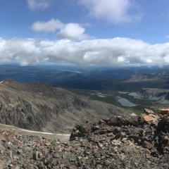 From snowy peak looking back © Roland Stefani
