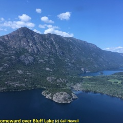 Bluff Lake from the copter © Gail Newell