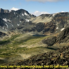 Faraway Lake from Snowpatch Ridge Trail © Gail Newell